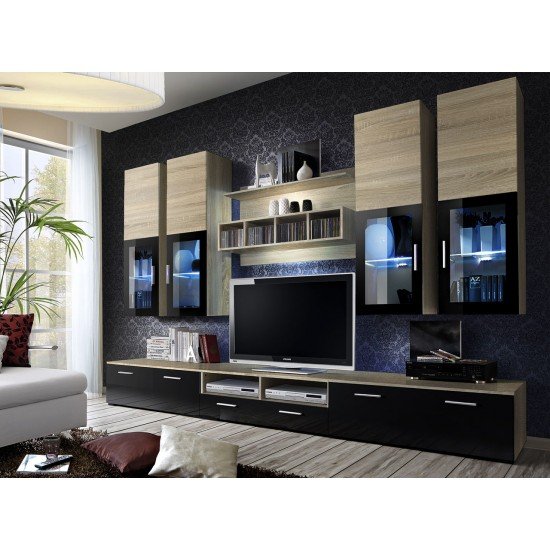 Showing image for LYRA Living Room Wall Unit Set LYRA Living Room Wall Unit Set Furniture, Living Room Furniture, Furniture Wall Units, Modern Furniture Wall Units image