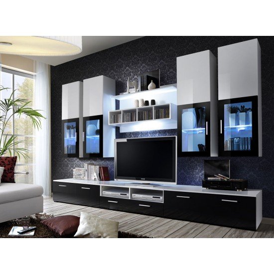 Showing image for LYRA Living Room Wall Unit Set LYRA Living Room Wall Unit Set Furniture, Living Room Furniture, Furniture Wall Units, Modern Furniture Wall Units image