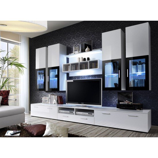 Showing image for LYRA Living Room Wall Unit Set LYRA Living Room Wall Unit Set Furniture, Living Room Furniture, Furniture Wall Units, Modern Furniture Wall Units image