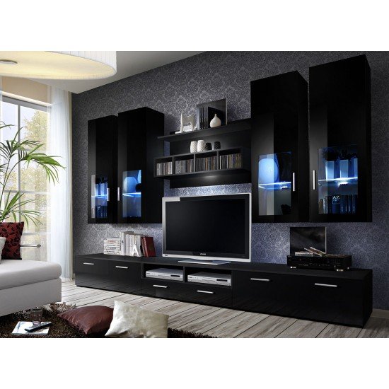 Showing image for LYRA Living Room Wall Unit Set LYRA Living Room Wall Unit Set Furniture, Living Room Furniture, Furniture Wall Units, Modern Furniture Wall Units image