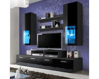 Showing image for Wall Unit Set MINI Black Wall Unit Set MINI Black Furniture, Furniture Wall Units, Modern Furniture Wall Units image