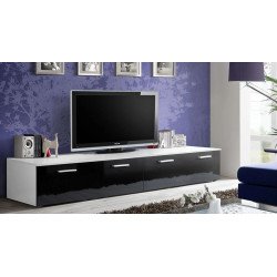 TV Stand DUO White/Black-2