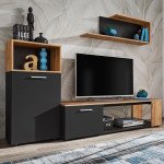 Wall Unit Set MAZE I Black