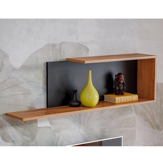 Showing image for Wall Unit Set MAZE I Black Wall Unit Set MAZE I Black Furniture, Furniture Wall Units, Modern Furniture Wall Units image