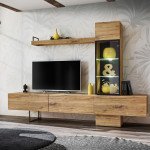 מזנון לסלון RISE עם תאורה