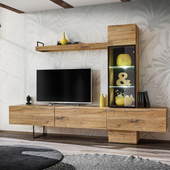 Showing image for Wall Unit Set RISE with lighting Wall Unit Set RISE with lighting image