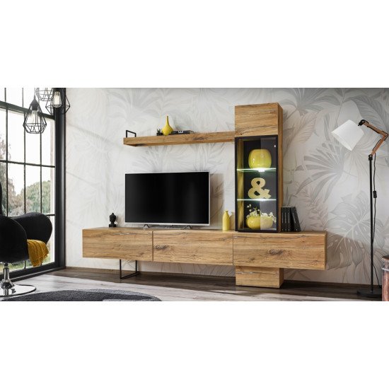 Showing image for Wall Unit Set RISE with lighting Wall Unit Set RISE with lighting image
