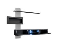 Showing image for Wall Unit Set FLAME B with a bio-fireplace Wall Unit Set FLAME B with a bio-fireplace Furniture, Furniture Wall Units, Modern Furniture Wall Units image