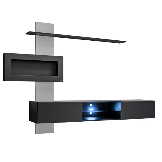 Showing image for Wall Unit Set FLAME B with a bio-fireplace Wall Unit Set FLAME B with a bio-fireplace Furniture, Furniture Wall Units, Modern Furniture Wall Units image