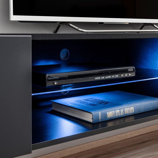 Showing image for Wall Unit Set FLAME B with a bio-fireplace Wall Unit Set FLAME B with a bio-fireplace Furniture, Furniture Wall Units, Modern Furniture Wall Units image