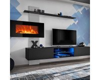 מזנון לסלון FLAME E עם קמין חשמלי מזנון לסלון FLAME E עם קמין חשמלי. ריהוט, מזנונים, מזנונים בסגנון מודרני.