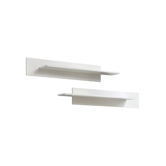Showing image for Hanging wall unit FLY M2 with biofireplace and lighting - White / Black Hanging wall unit FLY M2 with biofireplace and lighting - White / Black Furniture, Furniture Wall Units, Modern Furniture Wall Units image