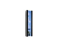 Showing image for Hanging wall unit FLY M2 with biofireplace and lighting - White / Black Hanging wall unit FLY M2 with biofireplace and lighting - White / Black Furniture, Furniture Wall Units, Modern Furniture Wall Units image