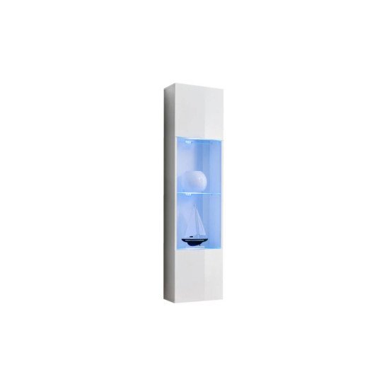 מזנון תלוי FLY M3 עם ביו-קמין ותאורה - White. ריהוט, מזנונים, מזנונים בסגנון מודרני.