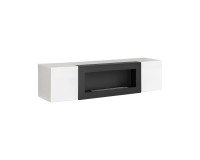 Showing image for Hanging wall unit FLY N1 with biofireplace - White Hanging wall unit FLY N1 with biofireplace - White image