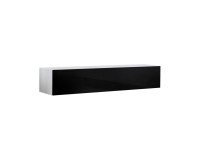 Showing image for Hanging wall unit FLY N1 with biofireplace - White / Black Hanging wall unit FLY N1 with biofireplace - White / Black Furniture, Furniture Wall Units, Modern Furniture Wall Units image