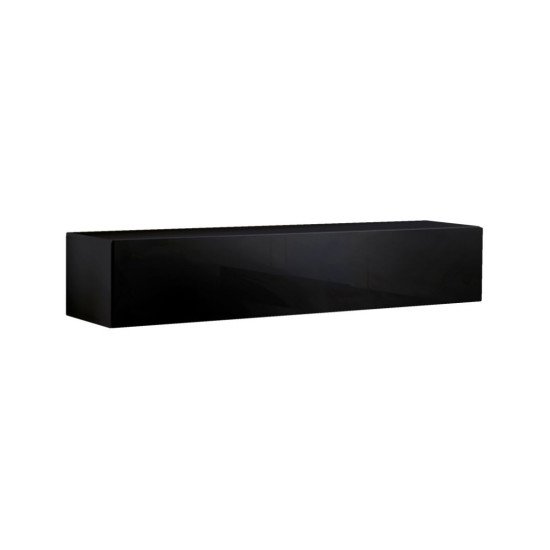 Showing image for Hanging wall unit FLY N1 with biofireplace - Black Hanging wall unit FLY N1 with biofireplace - Black image