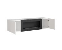 Showing image for Hanging wall unit FLY N1 with biofireplace - Black Hanging wall unit FLY N1 with biofireplace - Black image