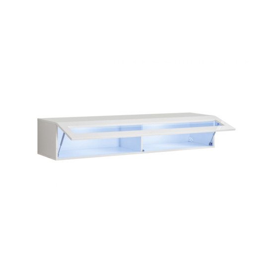 Showing image for Hanging wall unit FLY N2 with biofireplace and lighting - Black Hanging wall unit FLY N2 with biofireplace and lighting - Black image