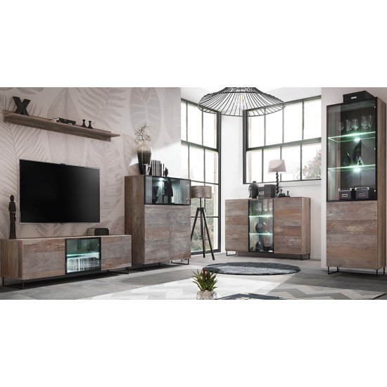 Showing image for Showcase PLANK low with LED lighting Showcase PLANK low with LED lighting Furniture, Showcases, Modern Living Room Showcases, Collection PLANK image