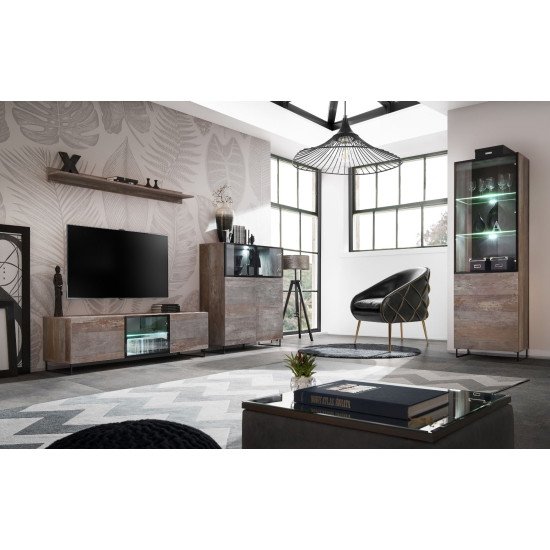 Showing image for Wall unit PLANK with LED lighting Wall unit PLANK with LED lighting image