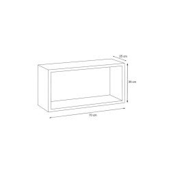 Wall shelf BLOX Black - 11 Wall shelf BLOX Black - 11