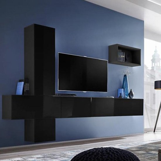 Showing image for Wall shelf BLOX Black - 11 Wall shelf BLOX Black - 11 image