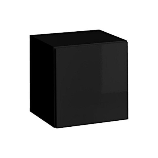 Showing image for Single-door wall cabinet BLOX Black - 20 Single-door wall cabinet BLOX Black - 20 image