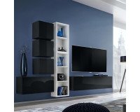 Showing image for Single-door wall cabinet BLOX Black - 20 Single-door wall cabinet BLOX Black - 20 image