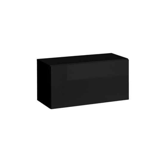 Showing image for Single-door wall cabinet BLOX Black - 21 Single-door wall cabinet BLOX Black - 21 image