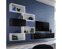 Showing image for Single-door wall cabinet BLOX Black - 21 Single-door wall cabinet BLOX Black - 21 image