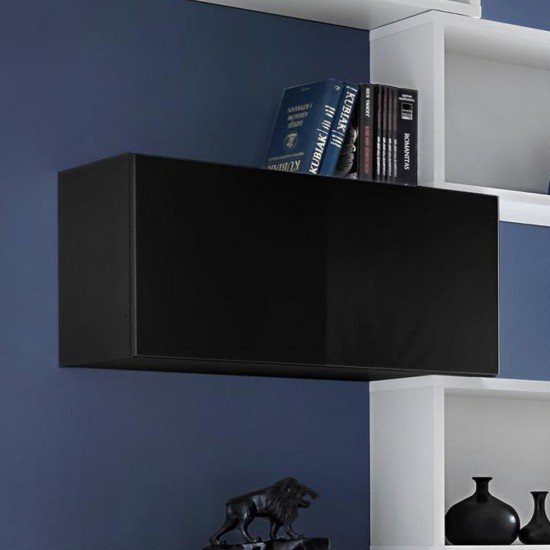 Showing image for Single-door wall cabinet BLOX Black - 21 Single-door wall cabinet BLOX Black - 21 image