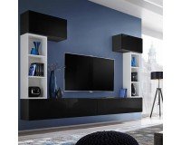 Showing image for Single-door wall cabinet BLOX Black - 21 Single-door wall cabinet BLOX Black - 21 image