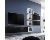Showing image for Single-door wall cabinet BLOX Black - 21 Single-door wall cabinet BLOX Black - 21 image