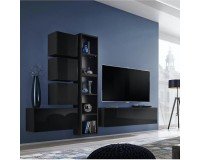 Showing image for Single-door wall cabinet BLOX Black - 21 Single-door wall cabinet BLOX Black - 21 image