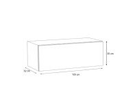 Showing image for Wall Mounted Console BLOX Black - 22 Wall Mounted Console BLOX Black - 22 Furniture, Office Furniture, Consoles, Collection BLOX image