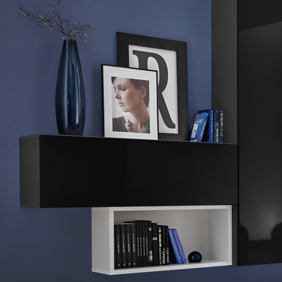 Showing image for Wall Mounted Console BLOX Black - 22 Wall Mounted Console BLOX Black - 22 Furniture, Office Furniture, Consoles, Collection BLOX image