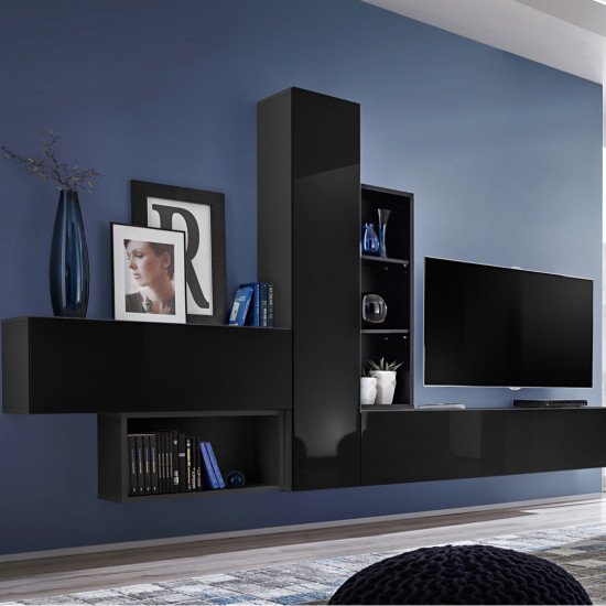 Showing image for Wall Mounted Console BLOX Black - 22 Wall Mounted Console BLOX Black - 22 Furniture, Office Furniture, Consoles, Collection BLOX image