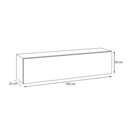 Showing image for Wall Mounted Console BLOX Black - 23 Wall Mounted Console BLOX Black - 23 Furniture, Office Furniture, Consoles, Collection BLOX image
