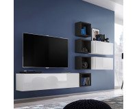 Showing image for Wall Unit BLOX VII White/Black Wall Unit BLOX VII White/Black Furniture, Furniture Wall Units, Modern Furniture Wall Units, Collection BLOX image