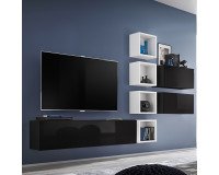 Showing image for Wall Unit BLOX VII Black/White Wall Unit BLOX VII Black/White image