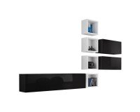 Showing image for Wall Unit BLOX VII Black/White Wall Unit BLOX VII Black/White image