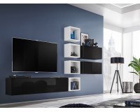 Showing image for Wall Unit BLOX VII Black/White Wall Unit BLOX VII Black/White image