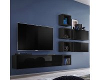 Showing image for Wall Unit BLOX VII Black Wall Unit BLOX VII Black image