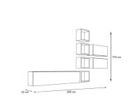 Showing image for Wall Unit BLOX VII Black Wall Unit BLOX VII Black image