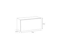 Showing image for Wall Unit BLOX VIII Black/White Wall Unit BLOX VIII Black/White image