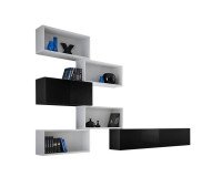 Showing image for Wall Unit BLOX VIII Black/White Wall Unit BLOX VIII Black/White image