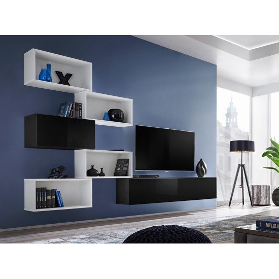 Showing image for Wall Unit BLOX VIII Black/White Wall Unit BLOX VIII Black/White image