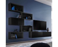 Showing image for Wall Unit BLOX VIII Black Wall Unit BLOX VIII Black image