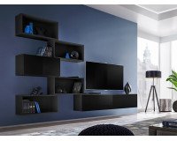 Showing image for Wall Unit BLOX VIII Black Wall Unit BLOX VIII Black image